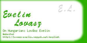 evelin lovasz business card